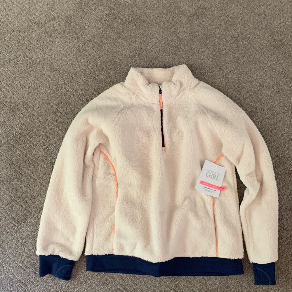 Athleta Girl So Snug Sherpa Half Zip Sz XXL/16